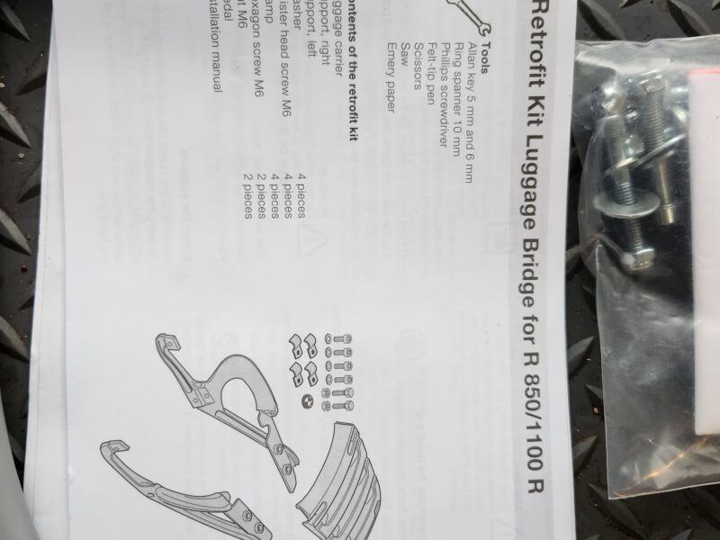 Various R1100R and R850R parts